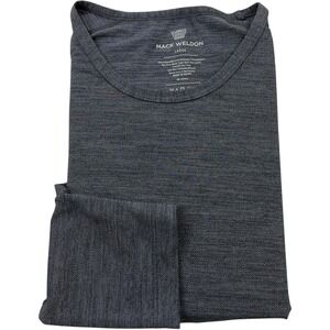 Mack Weldon Gray Long Sleeve Active Shirt Men's Size Large Stretch Performance